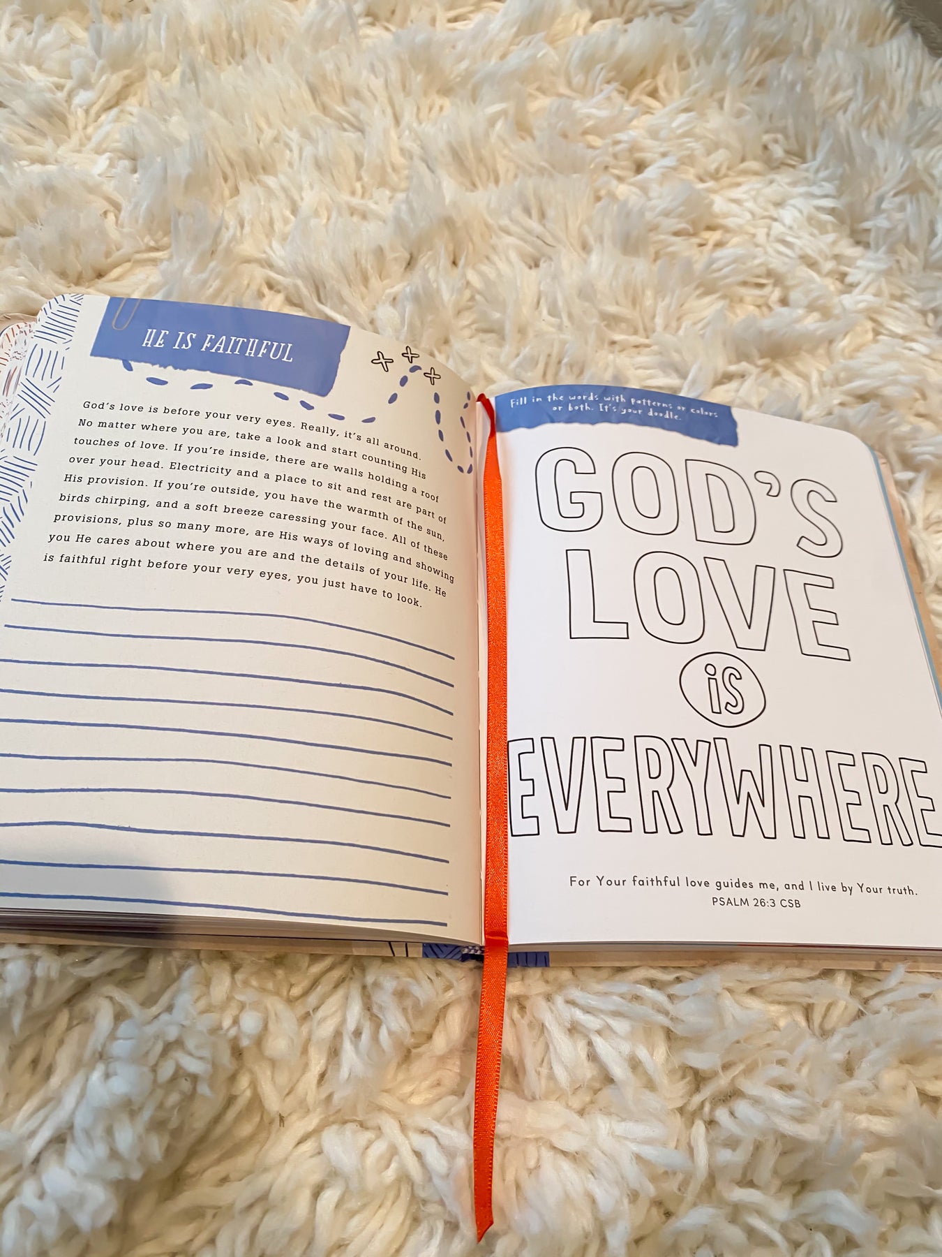 Scripture Doodle Art Journal for Kids and Adults, Faith Devotional